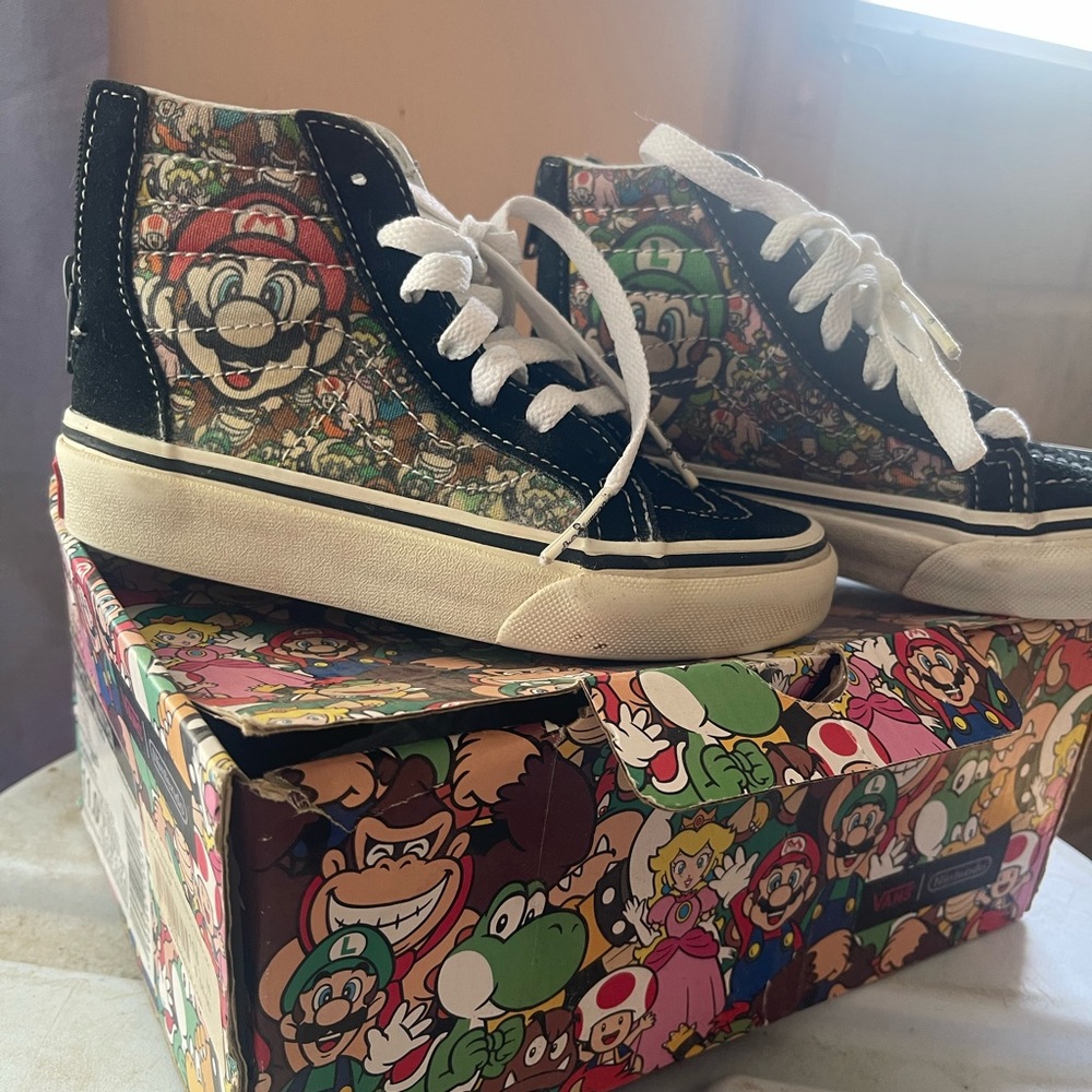 Vans Super Mario High-Top Sneakers